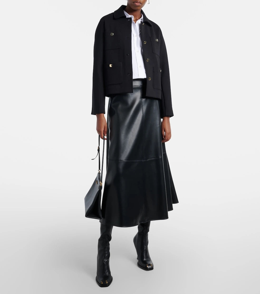 'S Max Mara - Ninfa jersey midi skirt