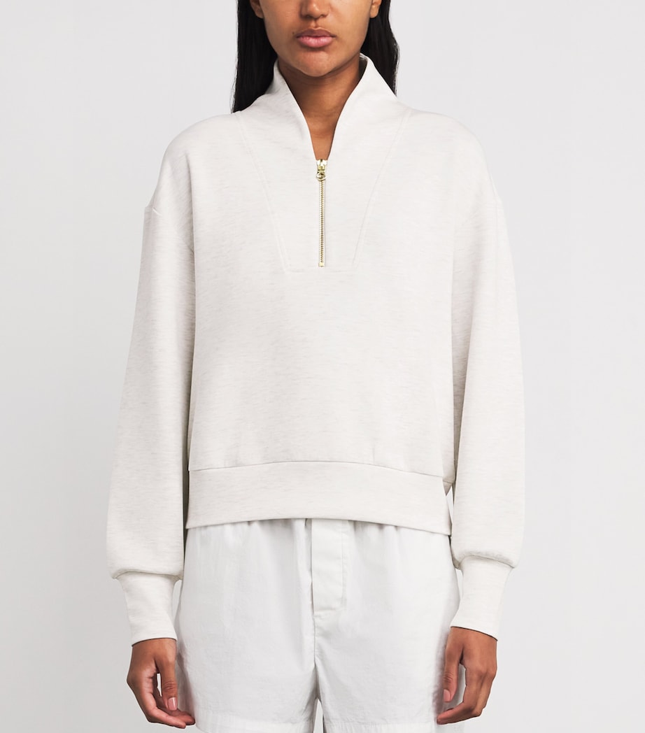 Ivory DoubleSoft Davidson Quarter-Zip Sweatshirt