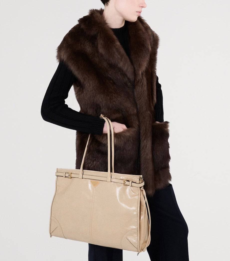 Extra Large Leather Bonnie Shoulder Bag