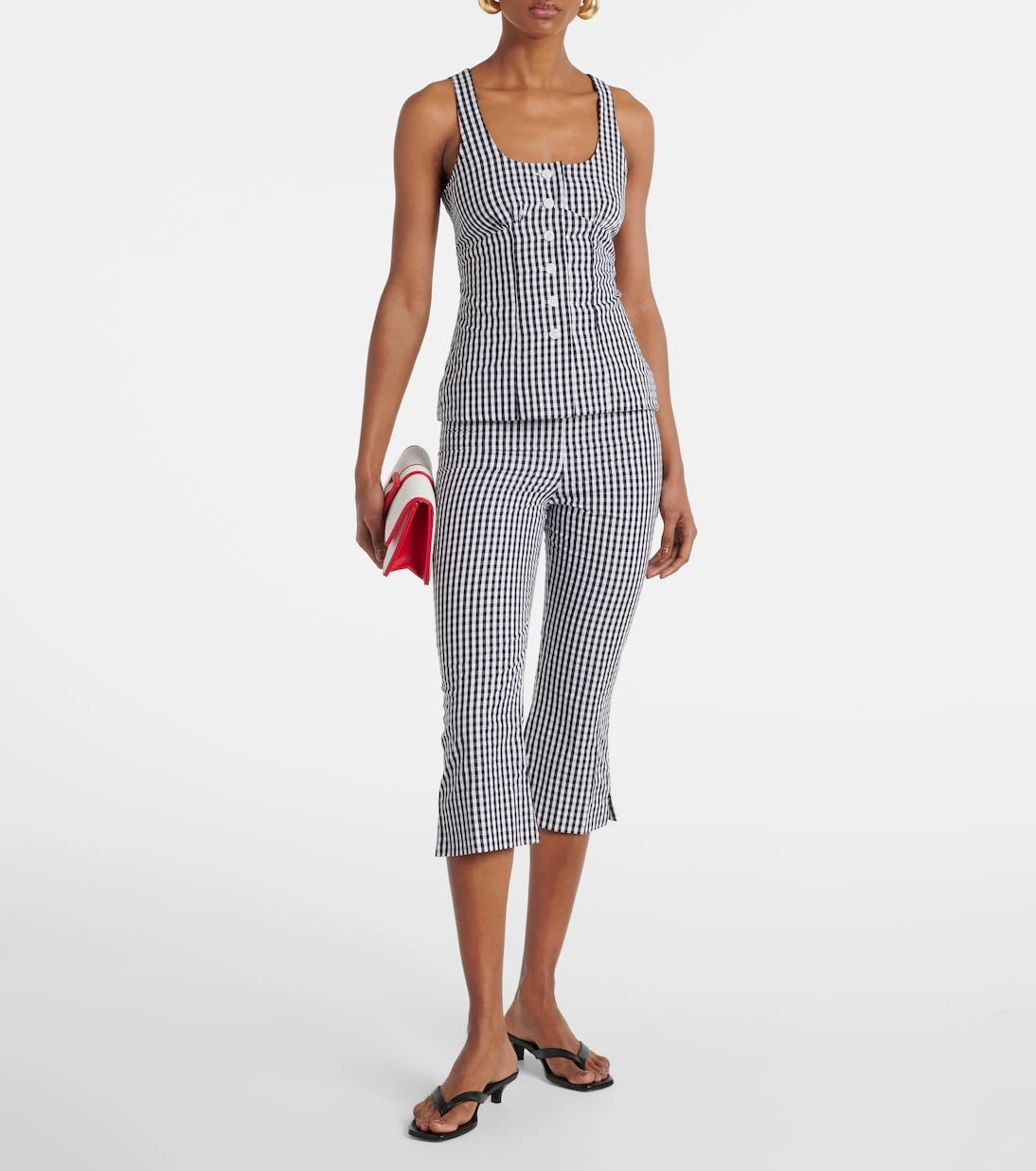 Faithfull - Gingham cotton poplin top