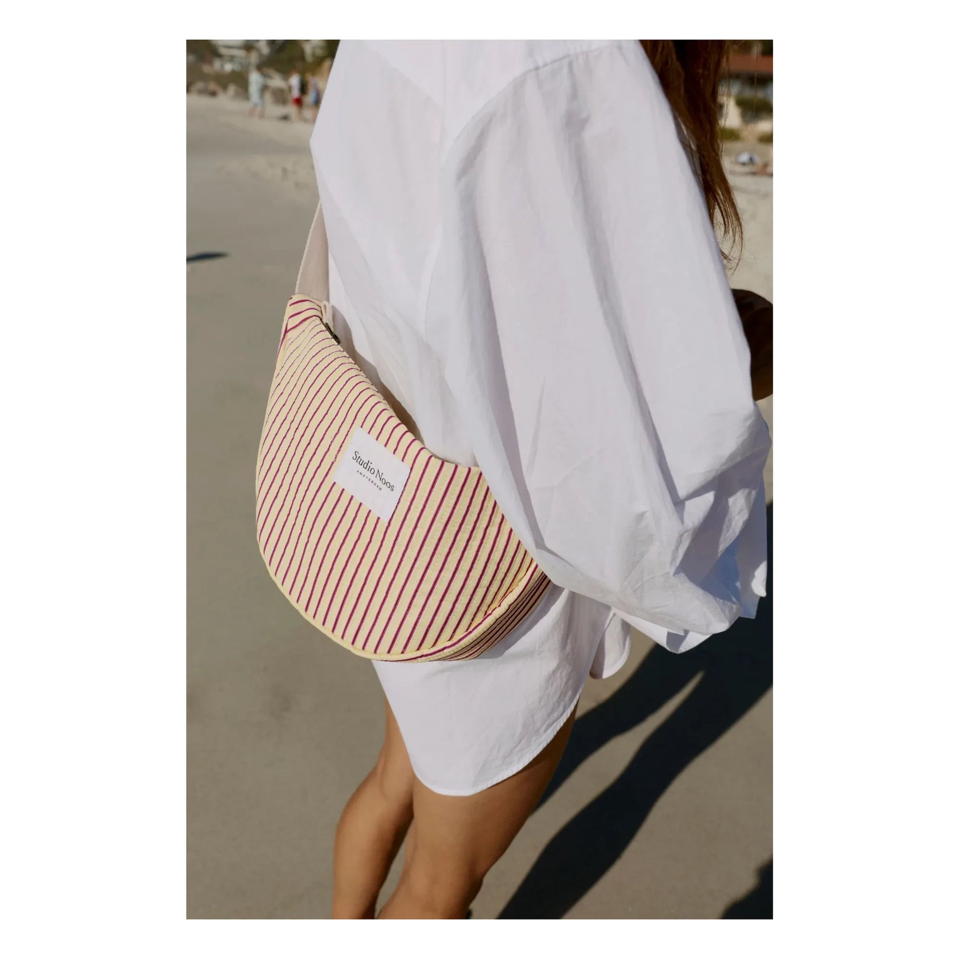 Studio Noos - Striped fanny pack | Pale yellow