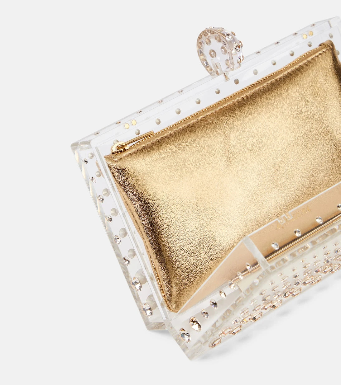 Aquazzura - Tequila crystal-embellished clutch