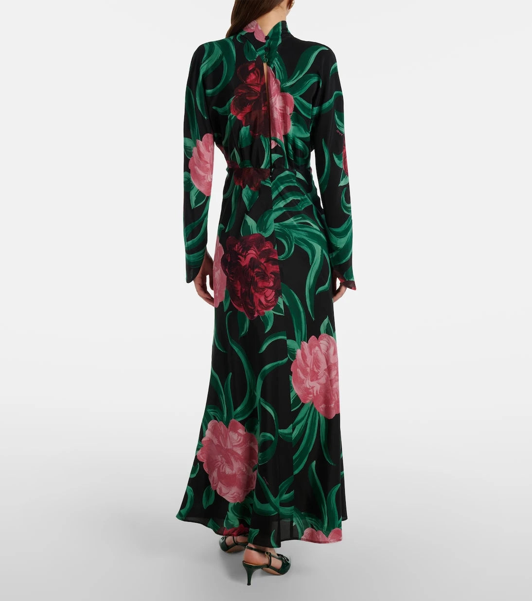 La DoubleJ - Gilda floral silk midi dress