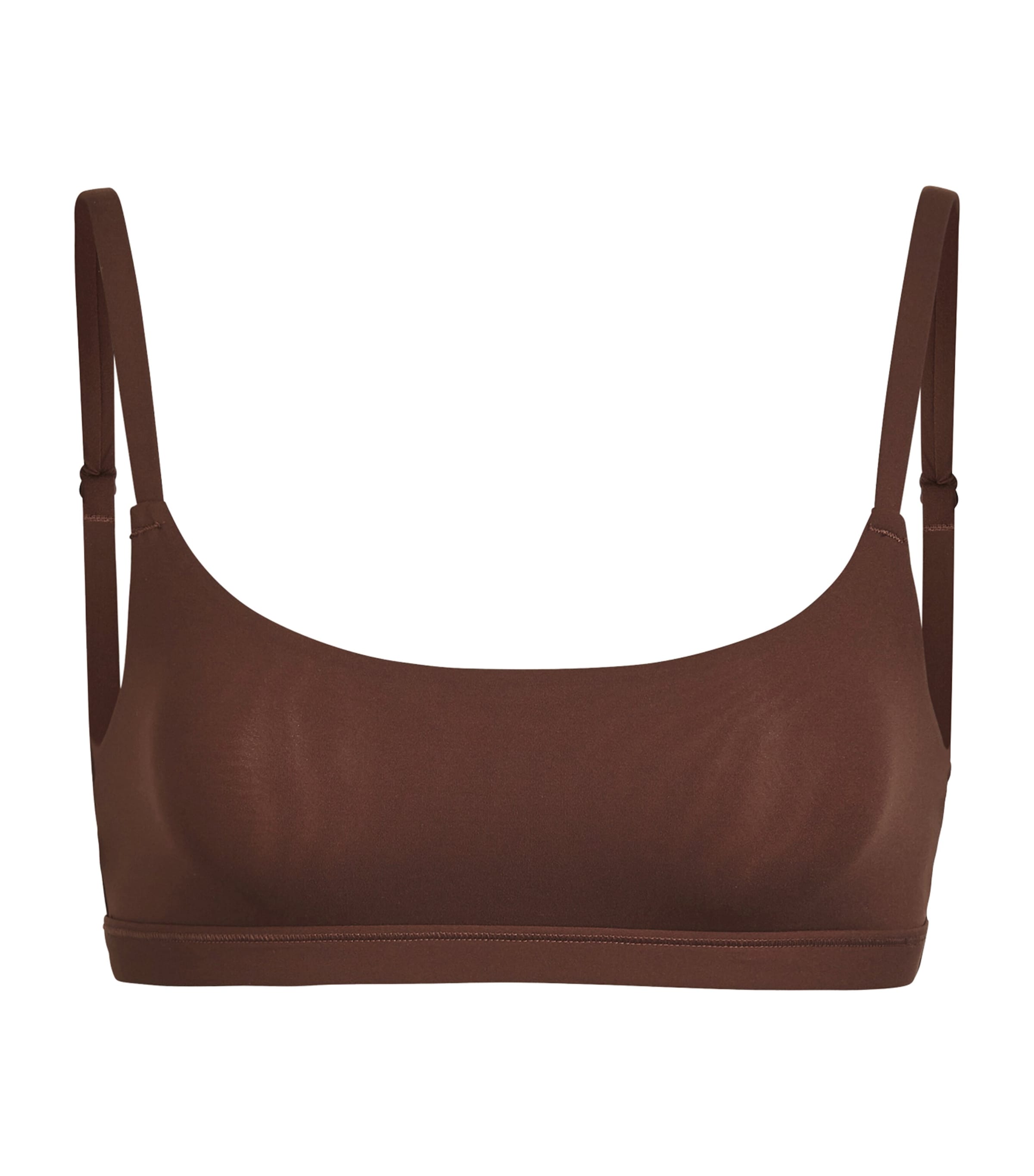Skims Brown Fits Everybody Scoop-Neck Bralette