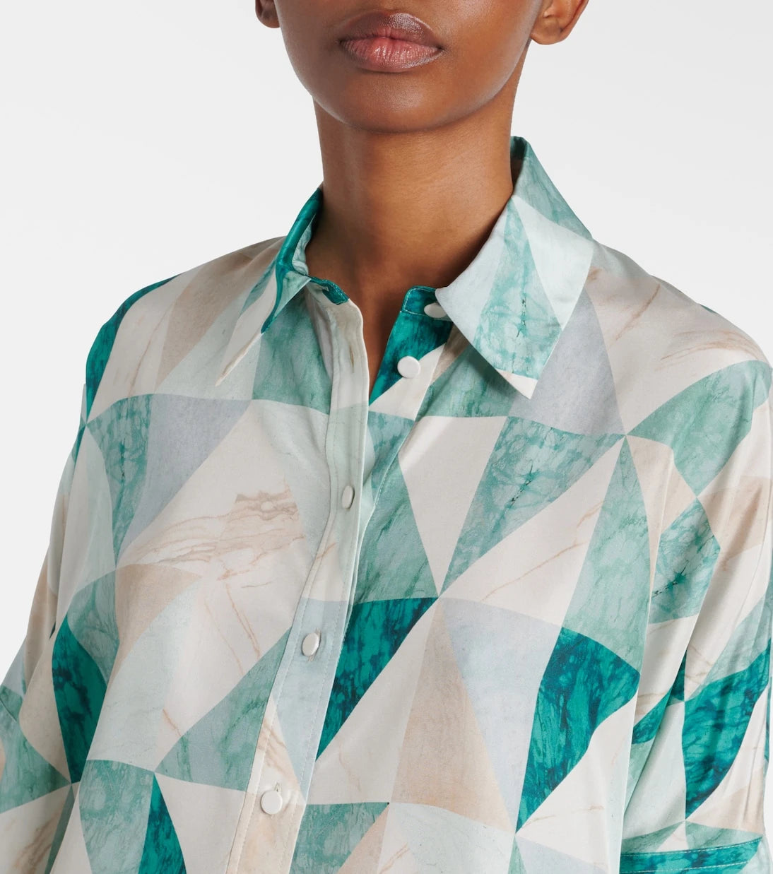 Joseph - Arcole printed oversized silk shirt