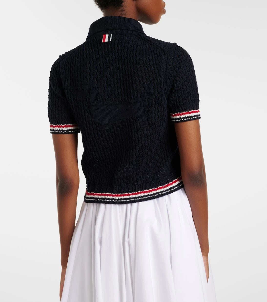 Thom Browne - Pointelle cotton cardigan