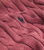 Polo Ralph Lauren Red Cotton Cable Sweater