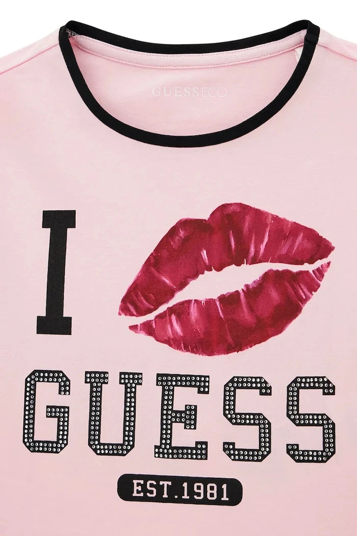 Guess çocuk pamuklu elastan tişört