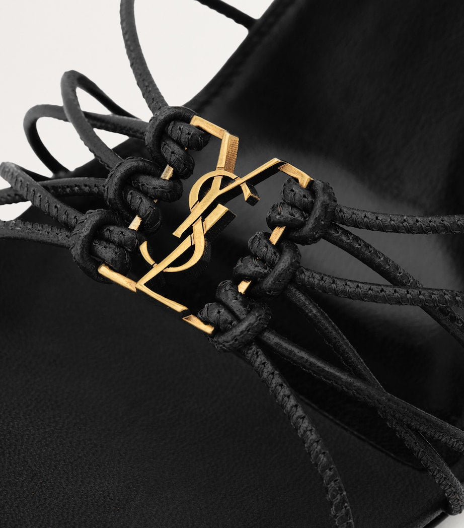 Black Babylone Heeled Sandals 90