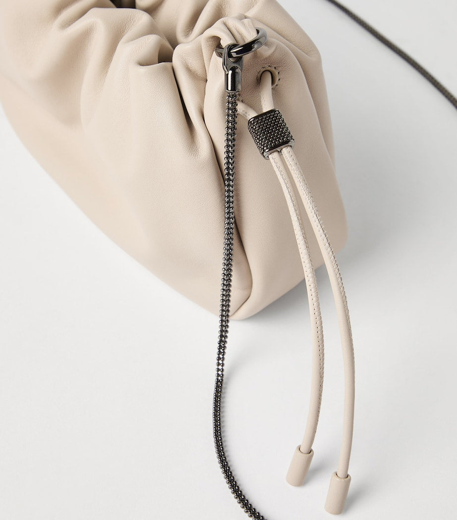Mini Leather Mellow Bucket Bag
