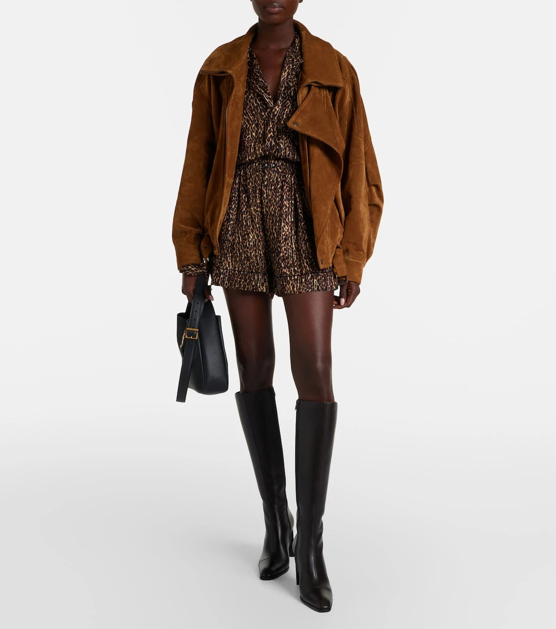 Saint Laurent - Venetia leather knee-high boots