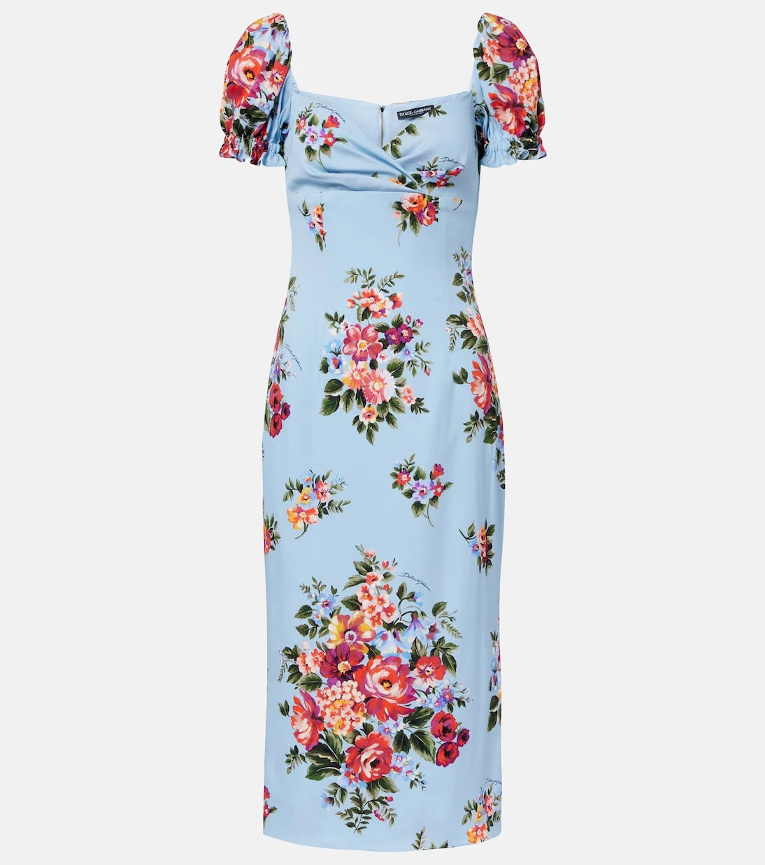 Dolce&Gabbana - Floral silk-blend midi dress