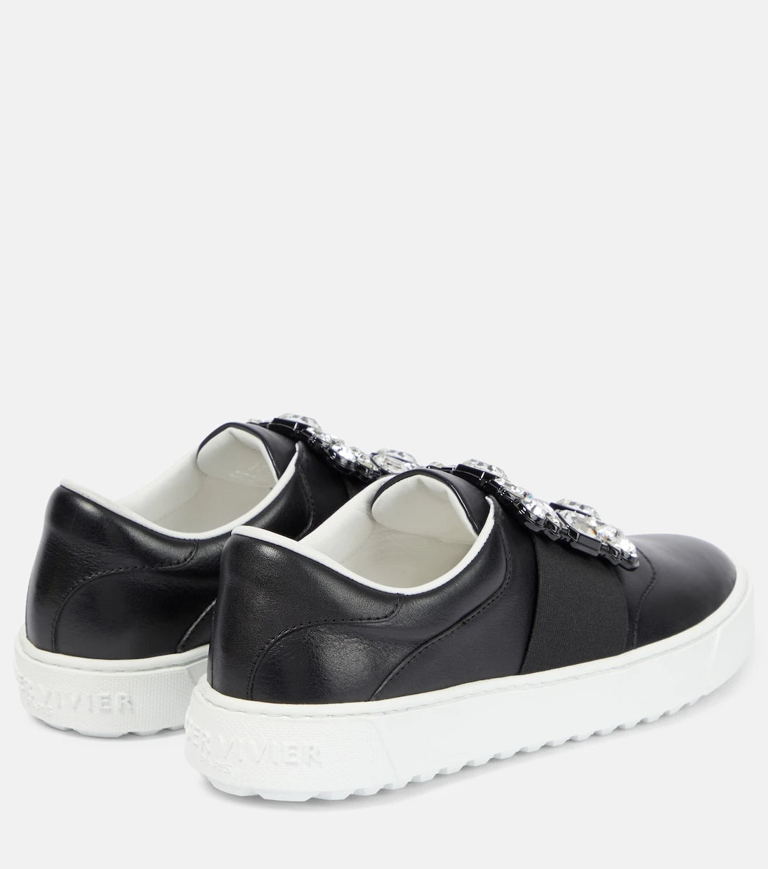 Roger Vivier - Very Vivier embellished leather sneakers