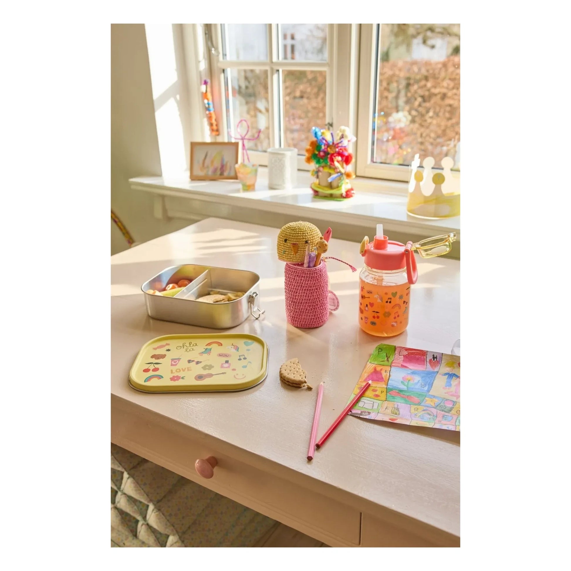 Rice - Lunch-box Unicorn | Pale yellow