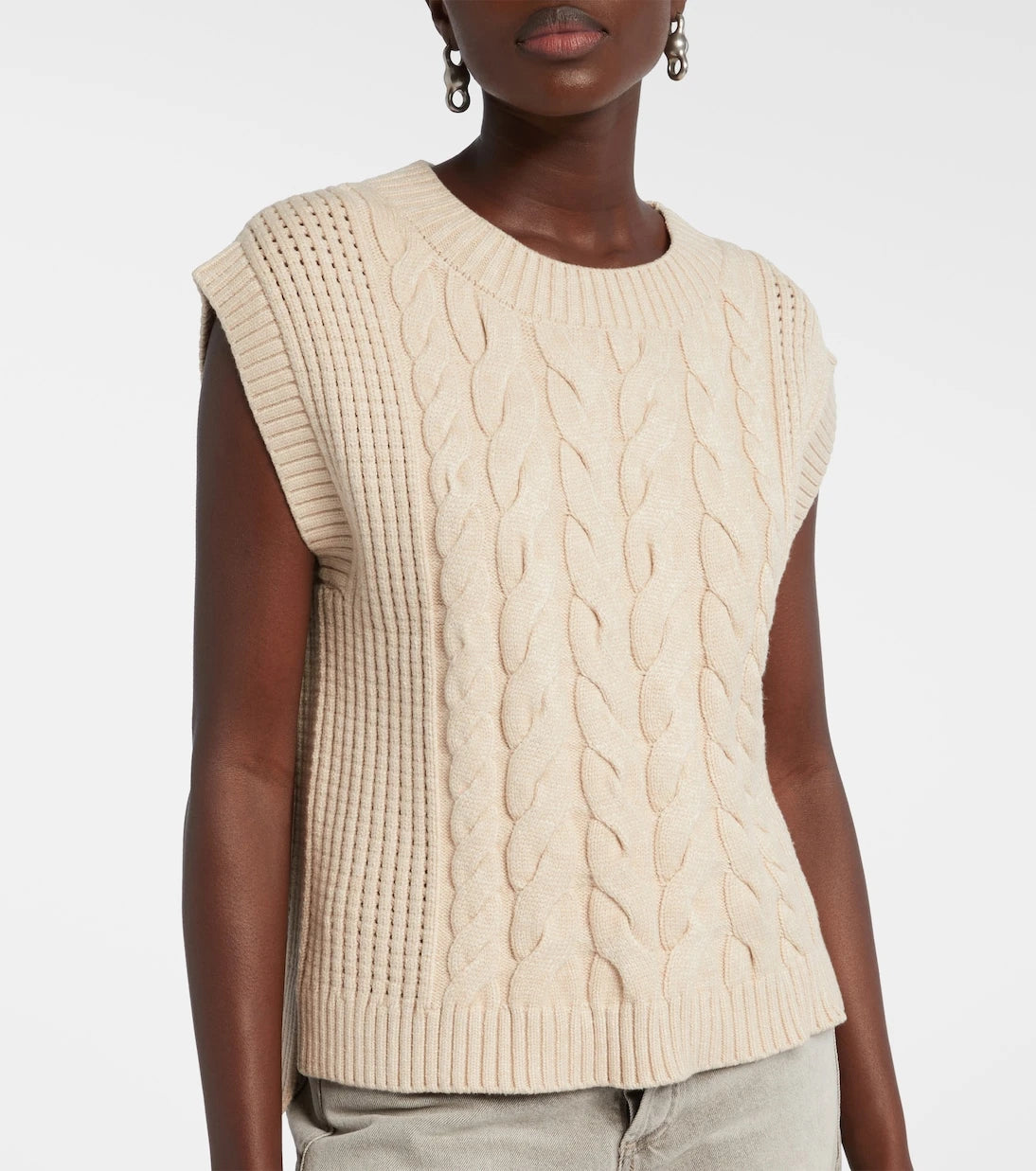 Varley - Pixie cable-knit sweater vest