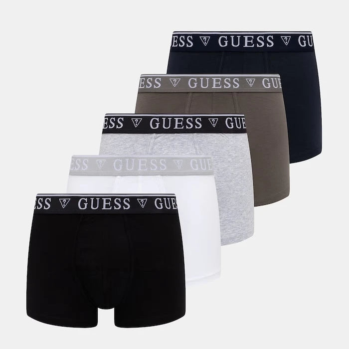 Guess erkek pamuklu elastan boxer 5’li