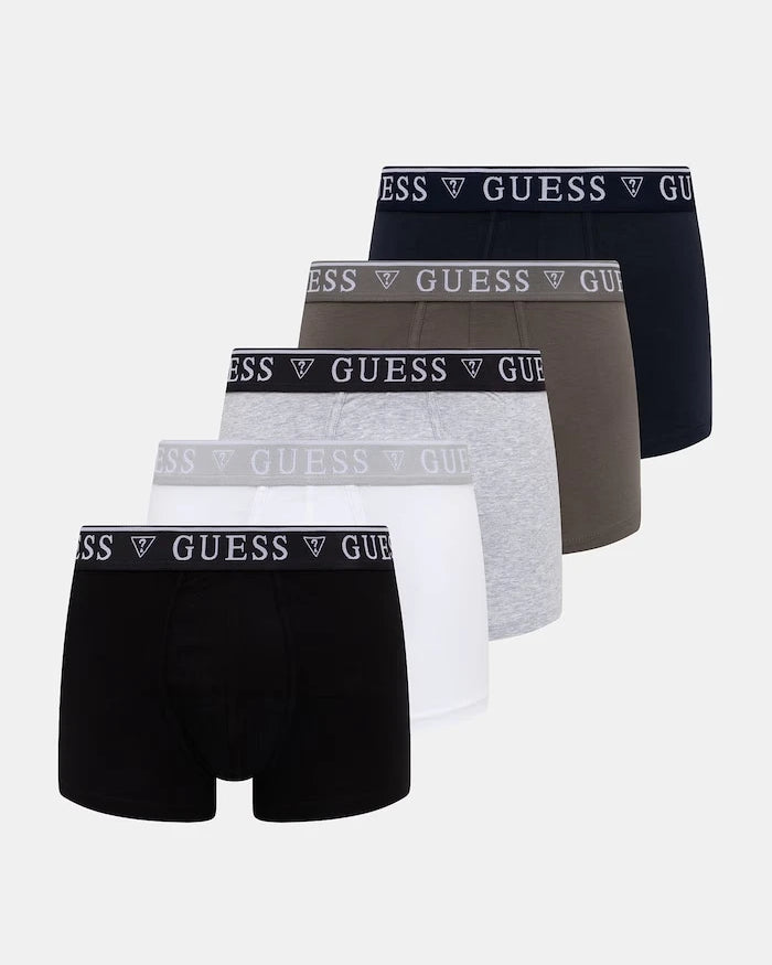 Guess erkek pamuklu elastan boxer 5’li