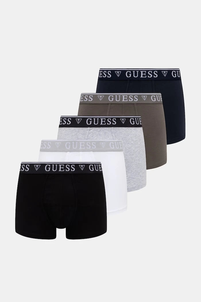 Guess erkek pamuklu elastan boxer 5’li
