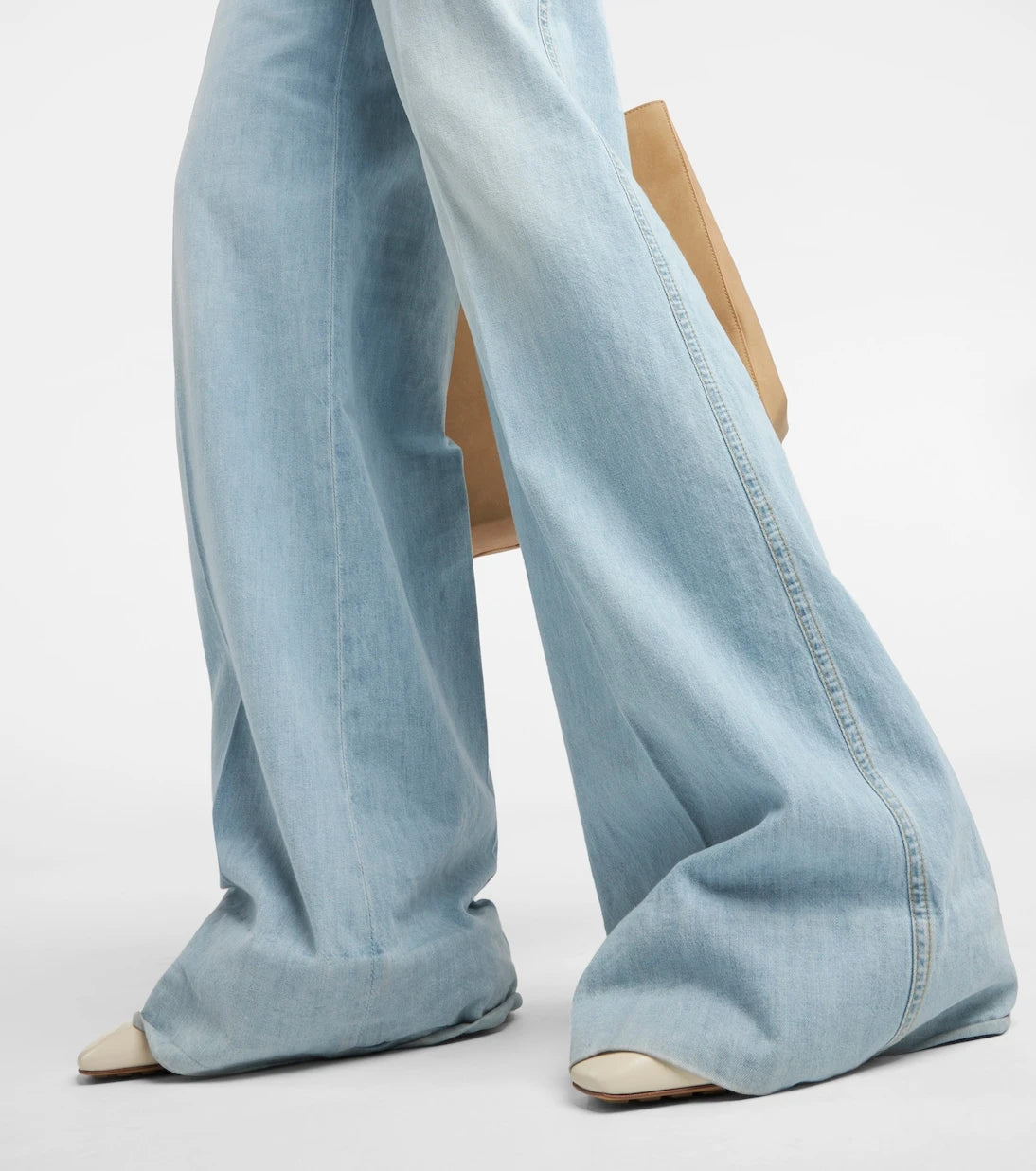 Bottega Veneta - High-rise wide-leg jeans