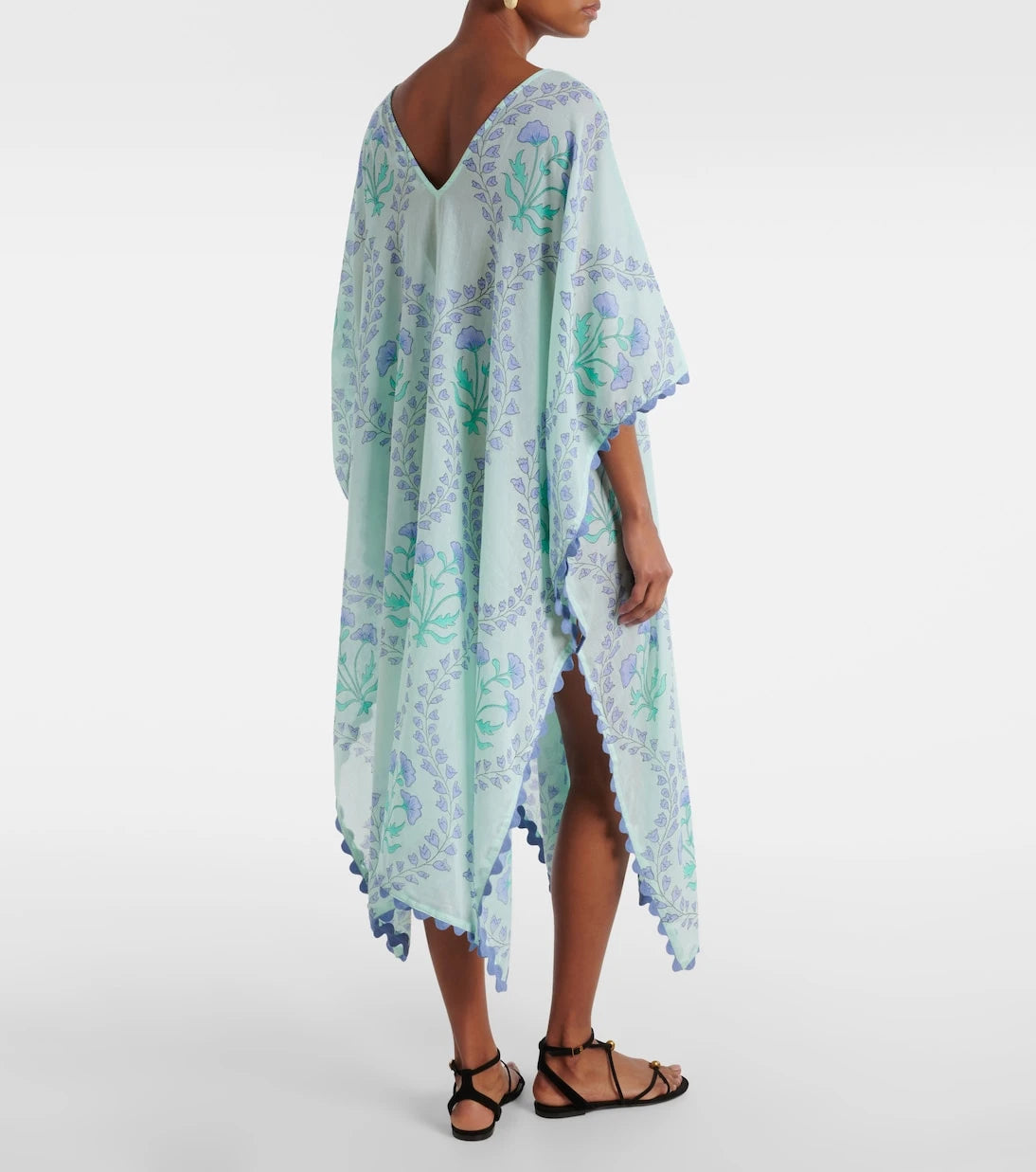 Juliet Dunn - Printed cotton beach cover-up