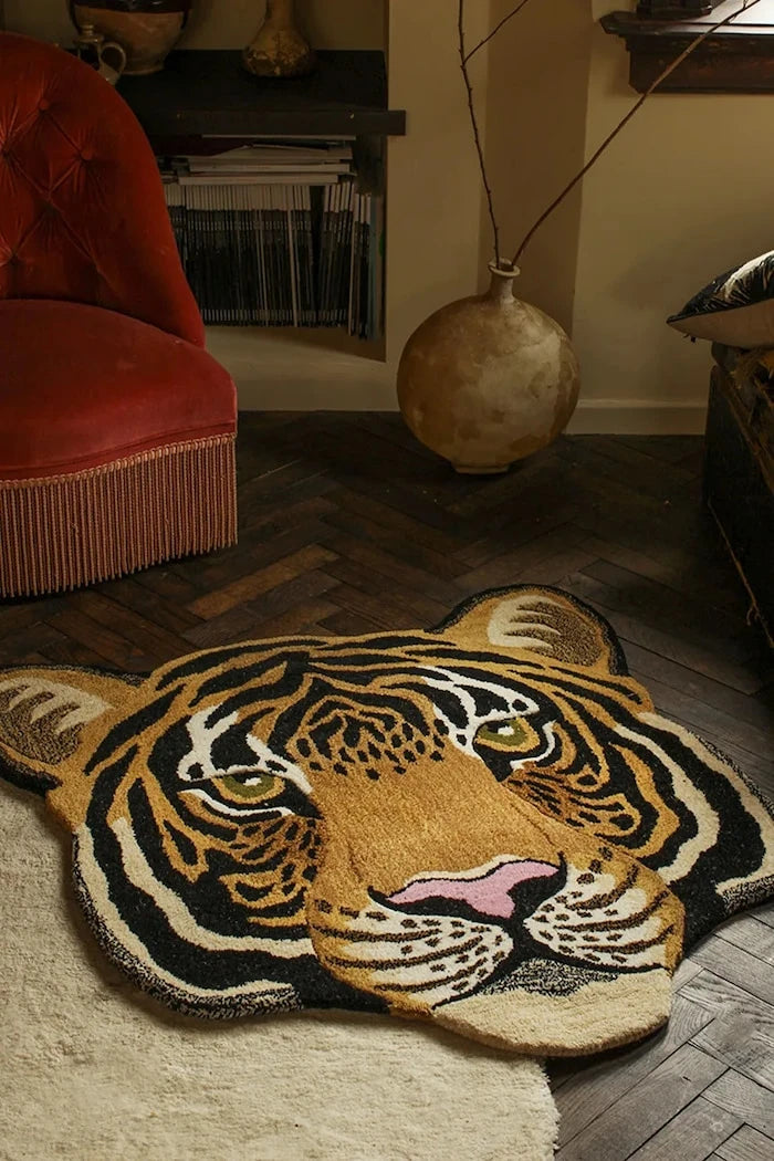 Вълнен килим Doing Goods Rajah Tiger Head