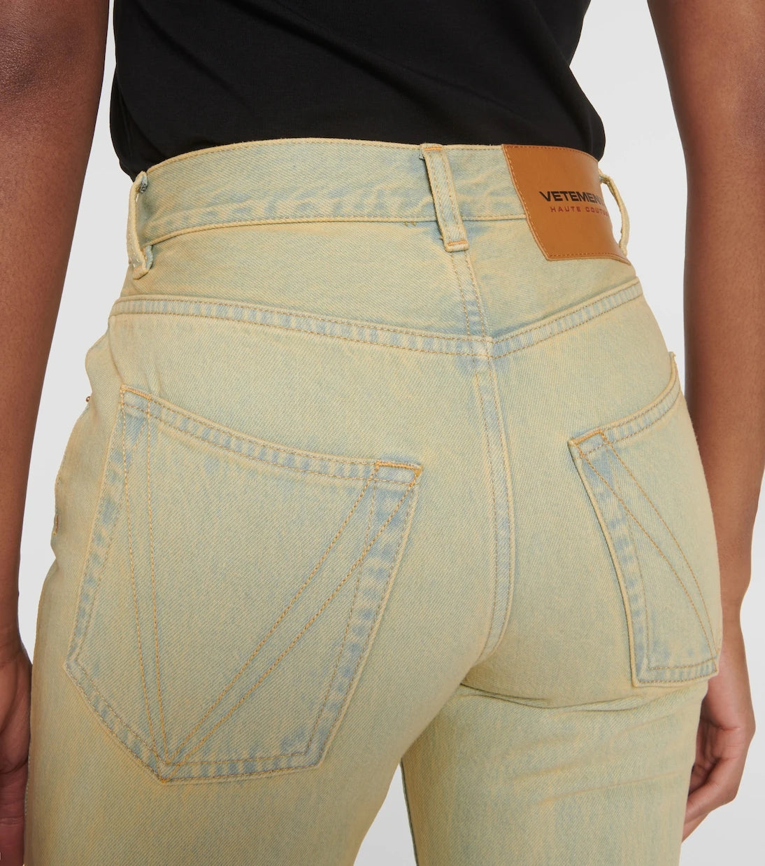 Vetements - High-rise flared jeans