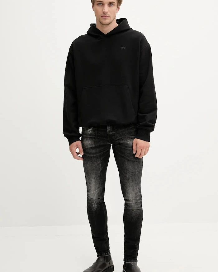 Diesel S-MACS-HOOD-MEGOVAL-D Pamuklu Kapüşonlu Sweatshirt