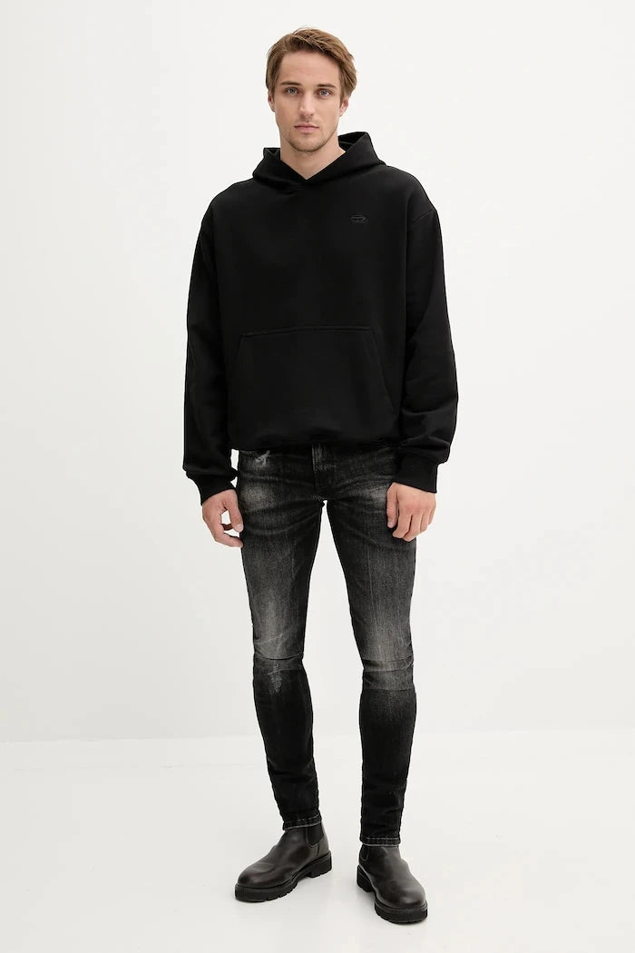 Diesel S-MACS-HOOD-MEGOVAL-D Pamuklu Kapüşonlu Sweatshirt