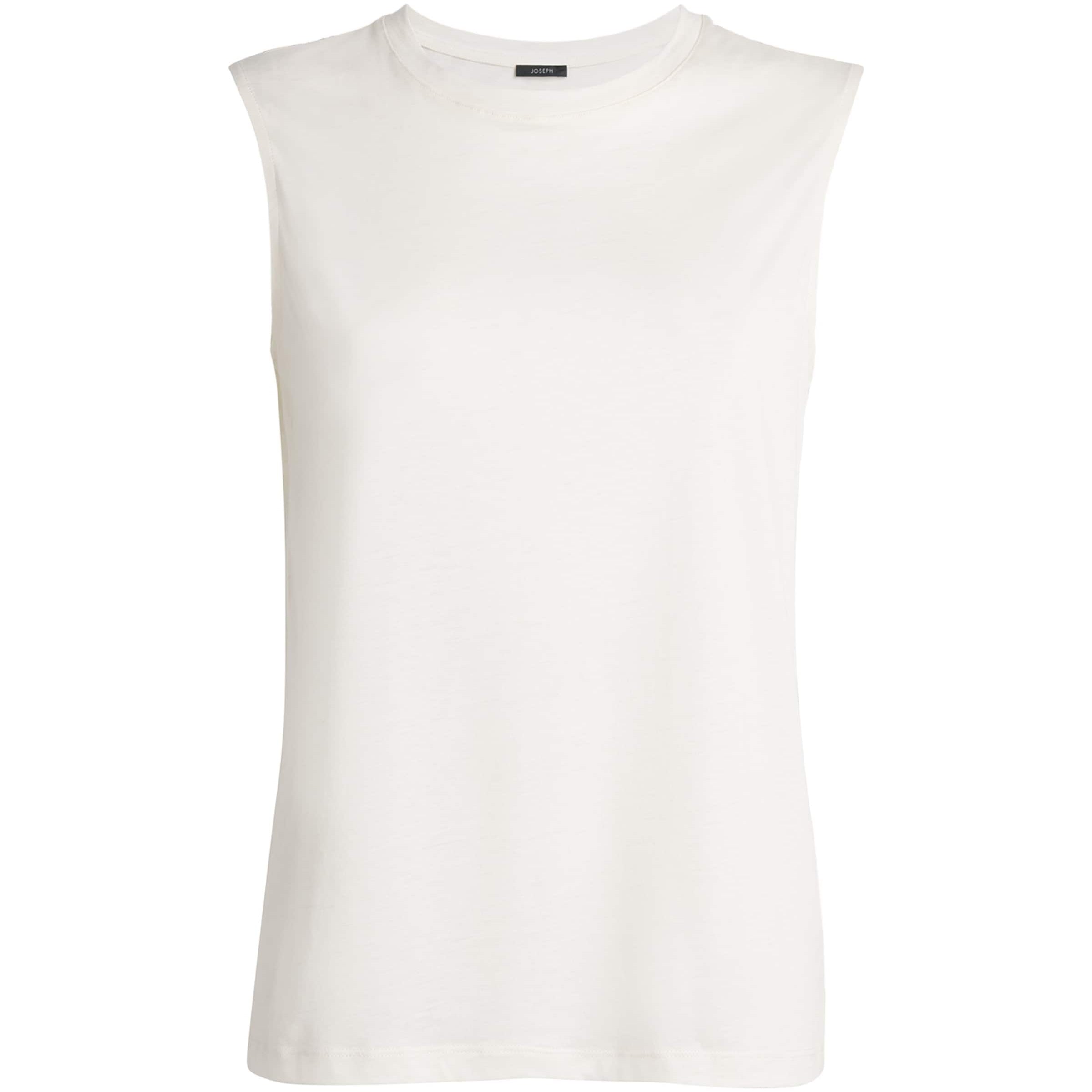Cotton-Silk Jersey Tank Top WHITE