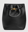 Black Leather Andiamo Bucket Bag