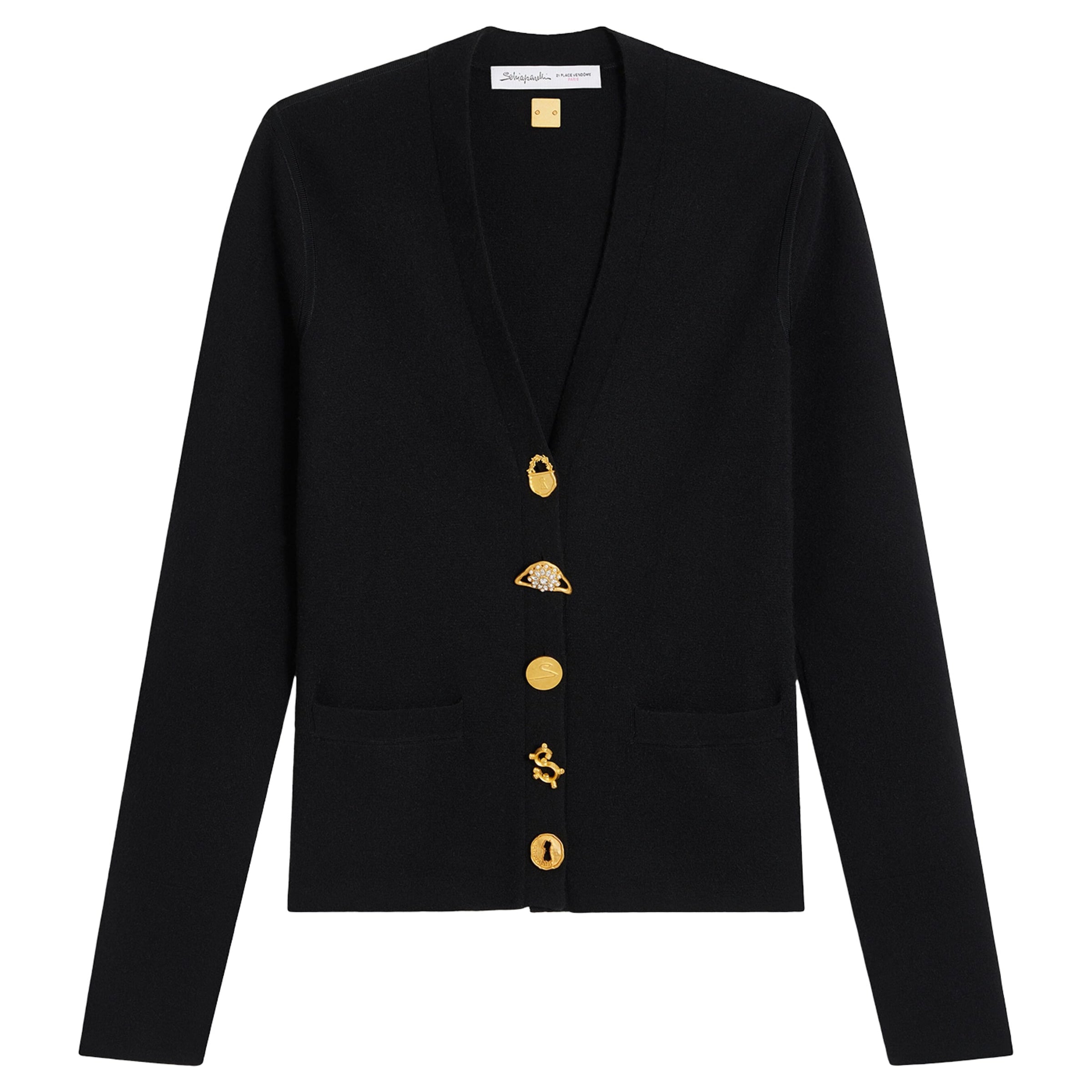 Wool-Blend Anatomy Cardigan