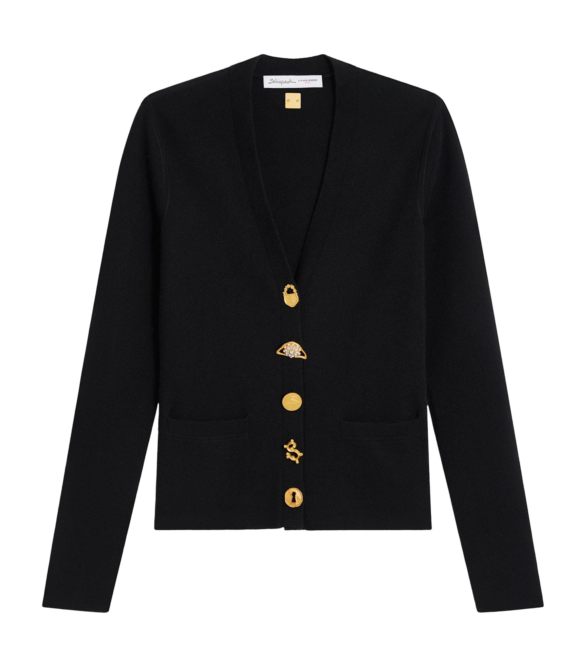 Wool-Blend Anatomy Cardigan