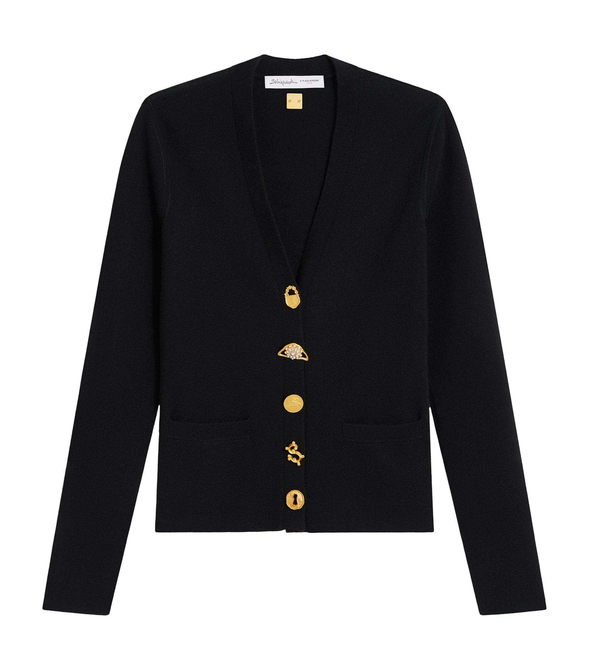 Wool-Blend Anatomy Cardigan