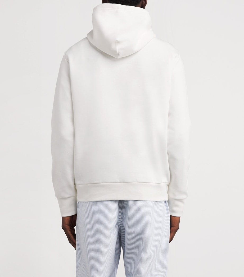 Polo Ralph Lauren White Cotton-Blend Polo Crest Hoodie