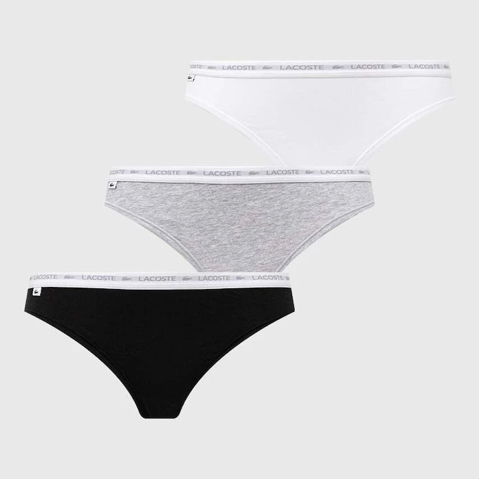 Lacoste Pamuk ve Elastanlı Kadın String Külot 3'lü