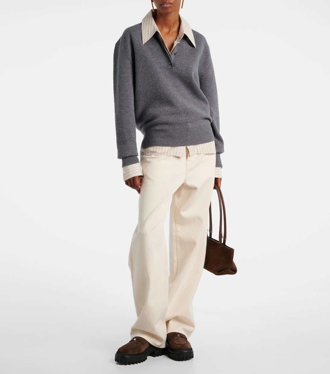 Hogan - H700 leather platform loafers