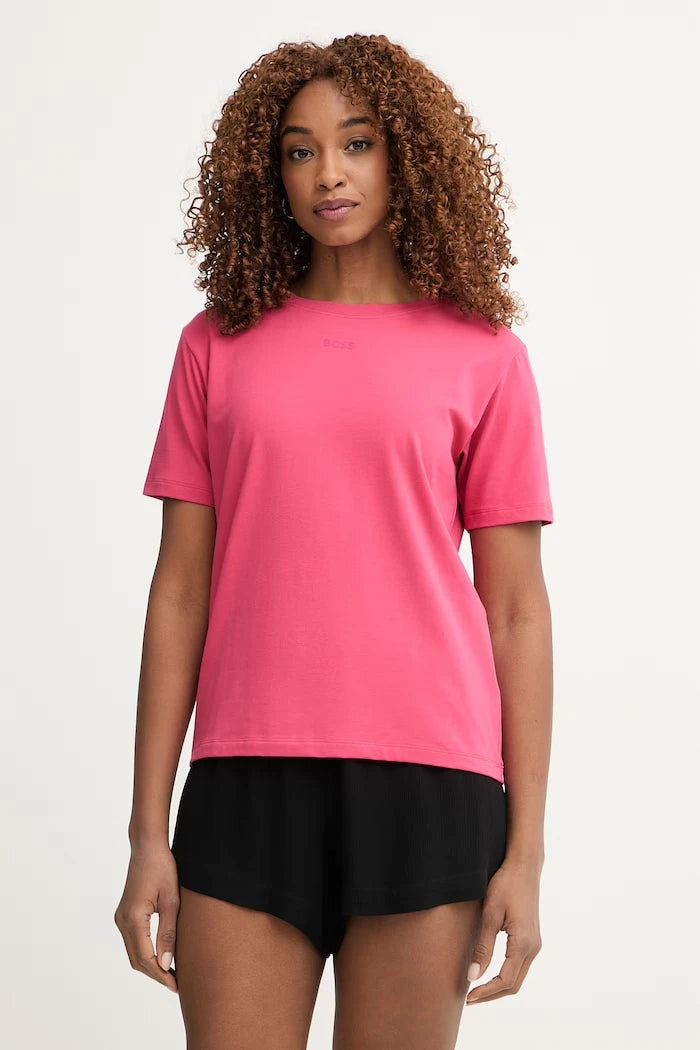 BOSS Kadın Pamuk Elastan CI T-Shirt