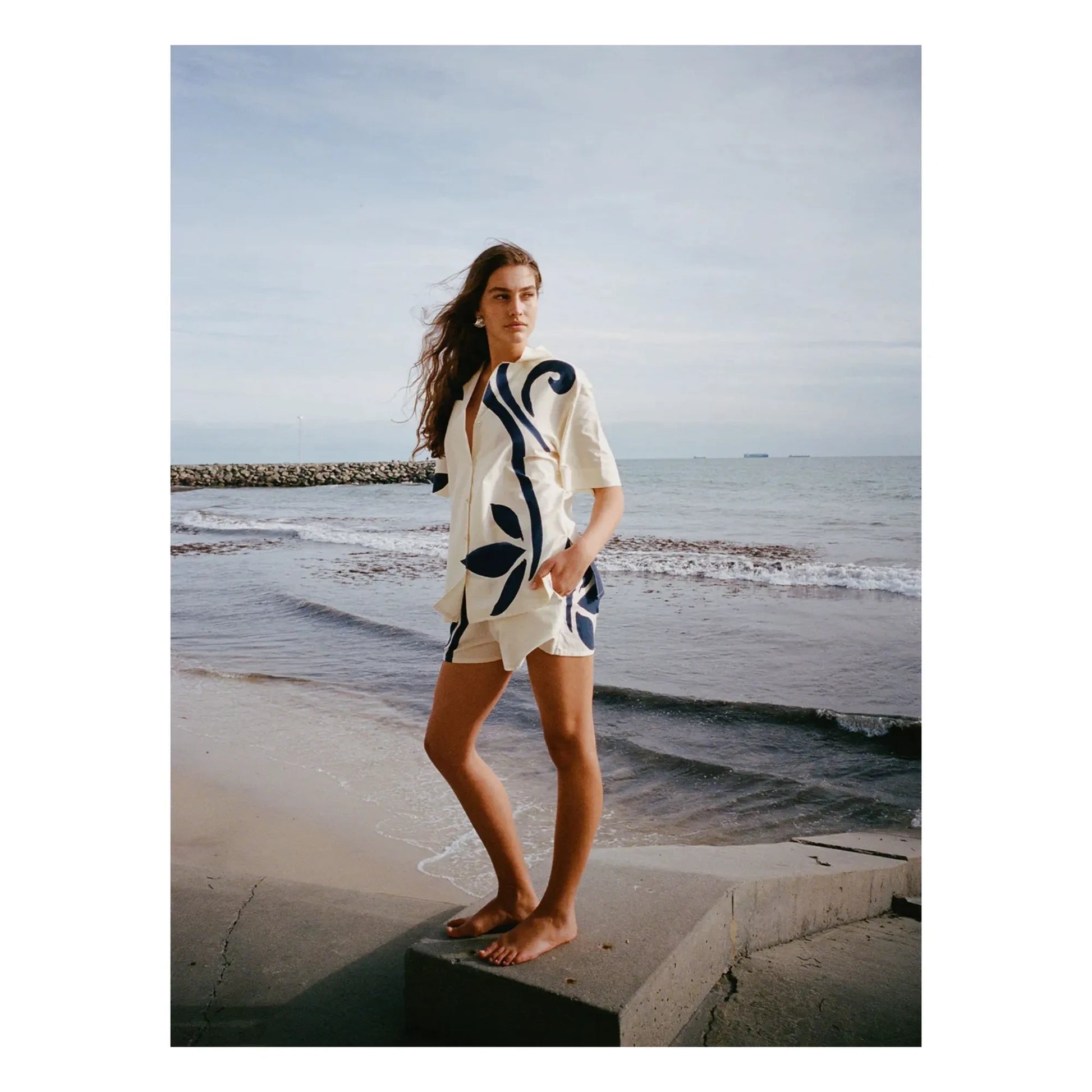 Soleil Soleil - Dakota Silk Shorts | Ecru