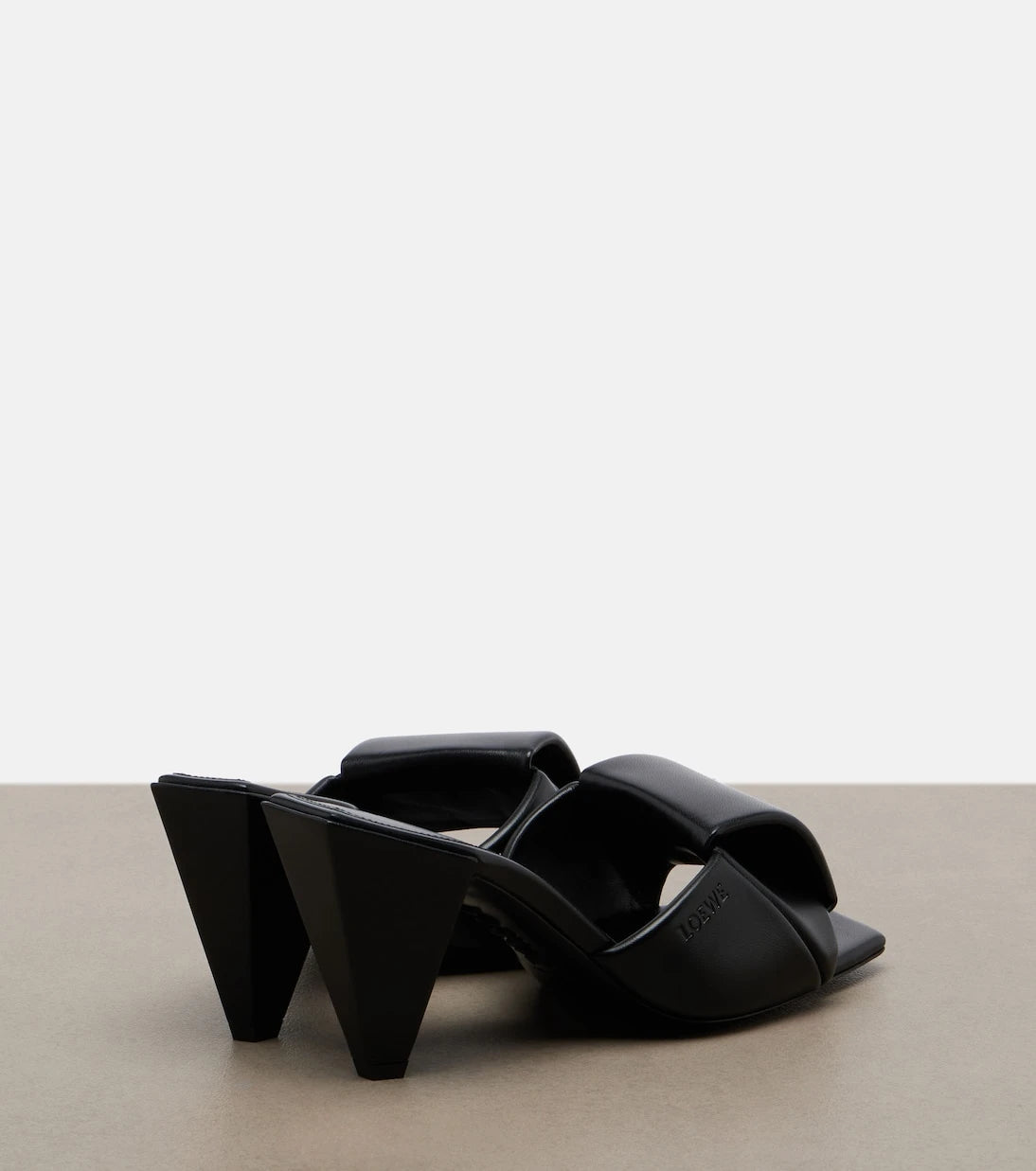 Loewe - Origami leather mules