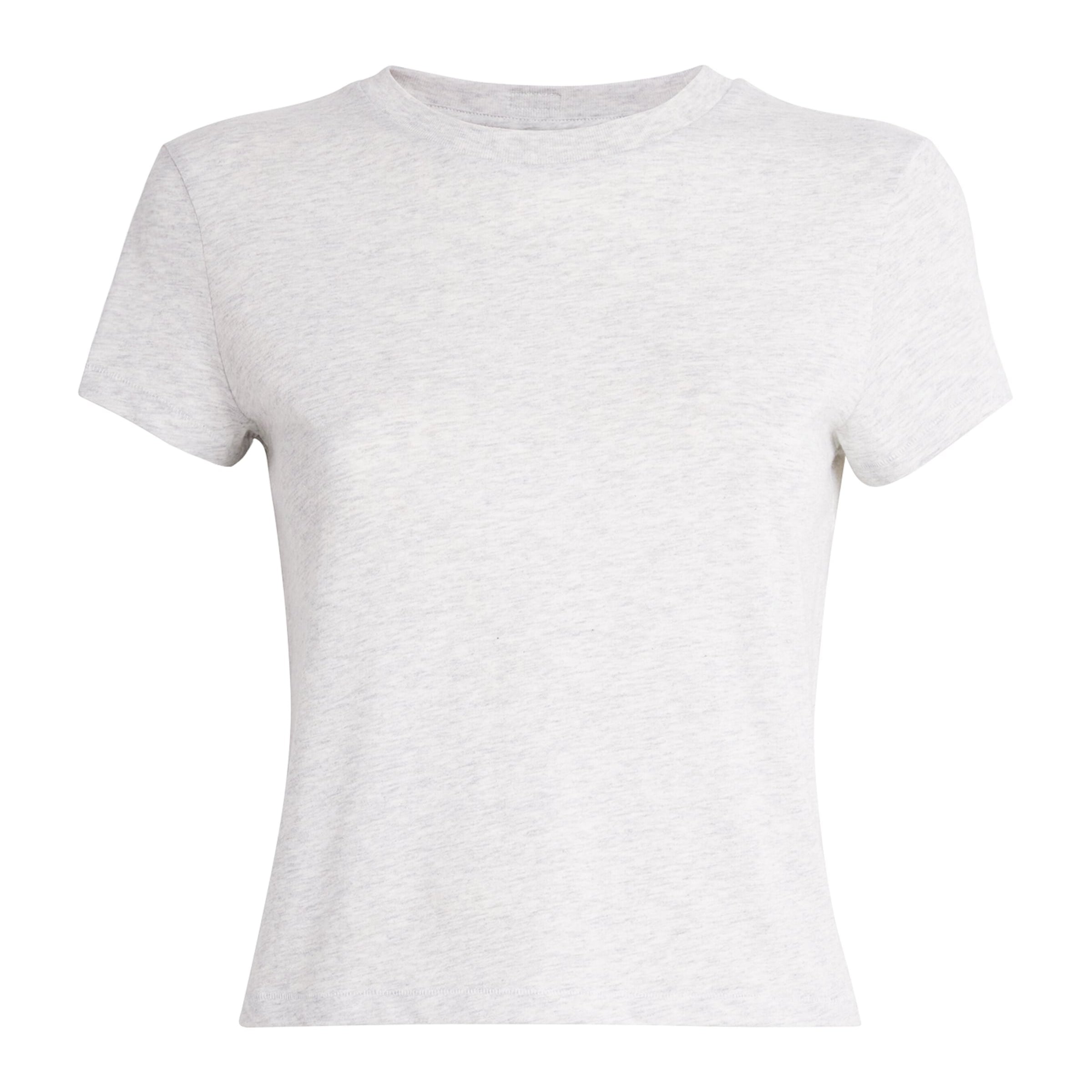 Skims Grey Relaxed Tees Shrunken T-Shirt
