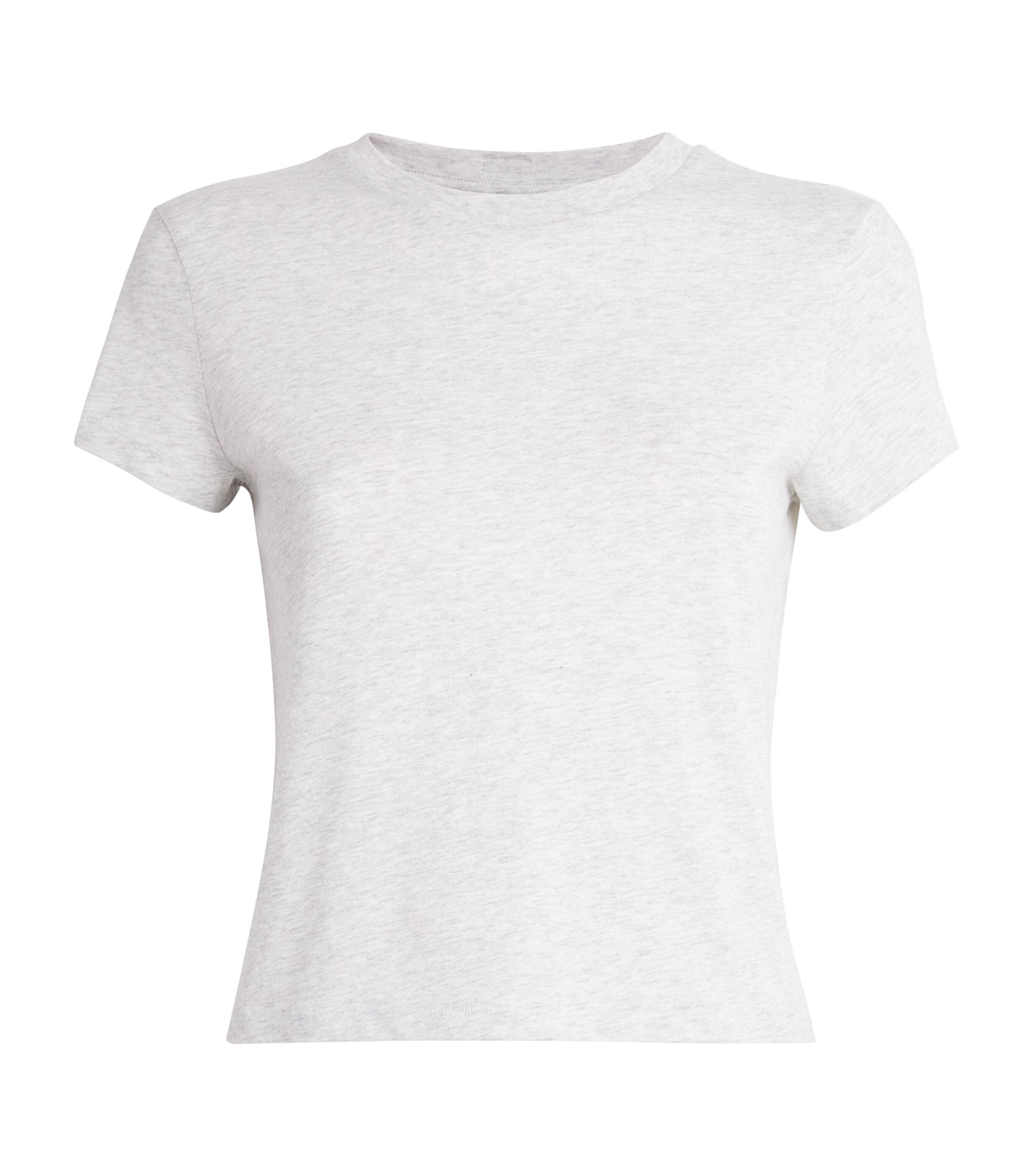 Skims Grey Relaxed Tees Shrunken T-Shirt