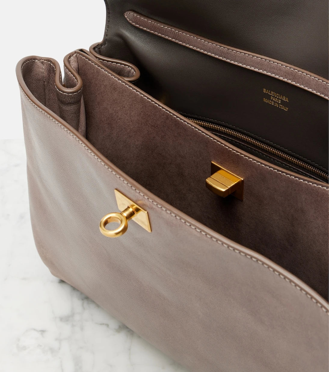 Balenciaga - Rodeo Medium leather top-handle bag