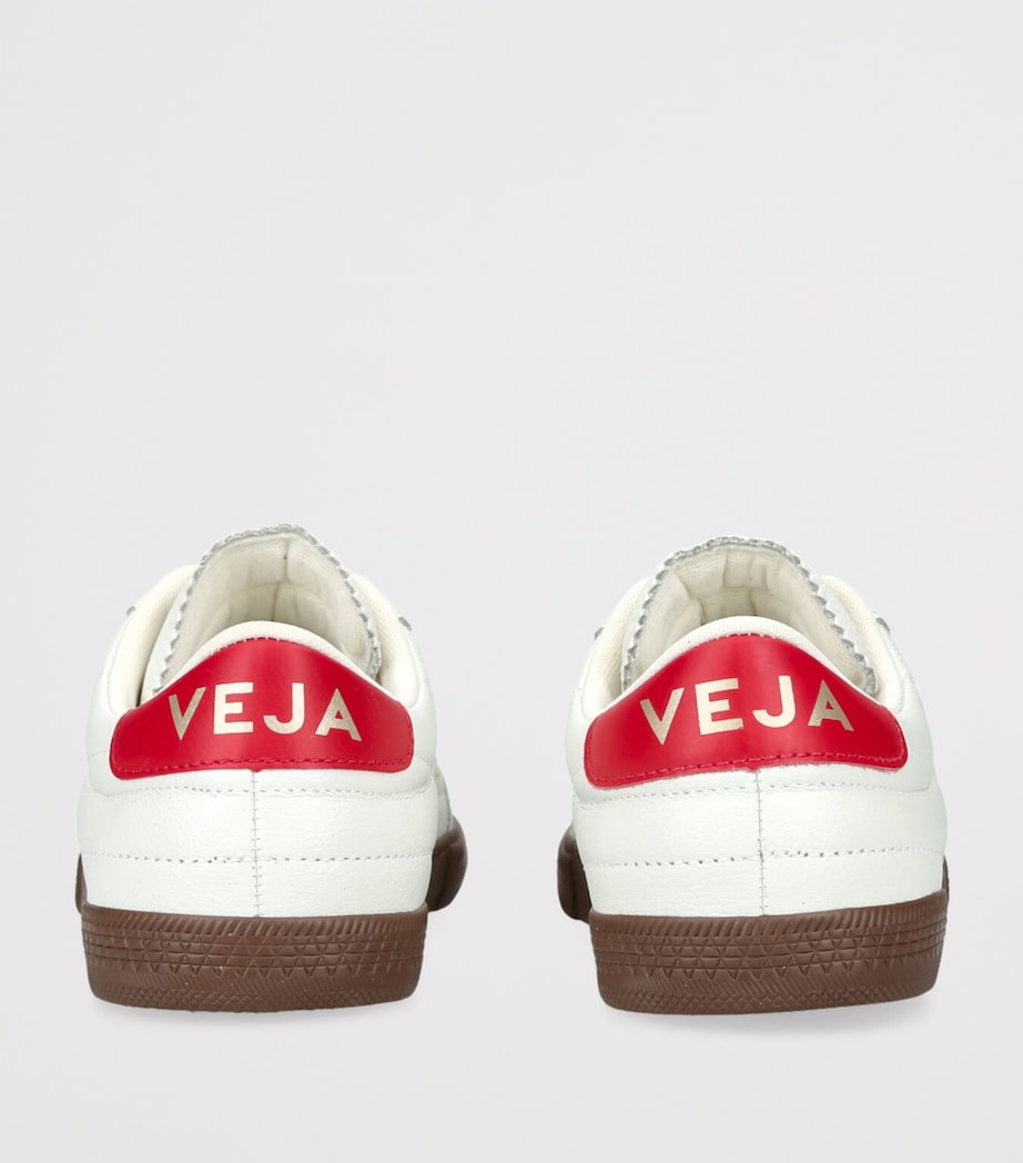 Veja Red Leather Panenka Sneakers