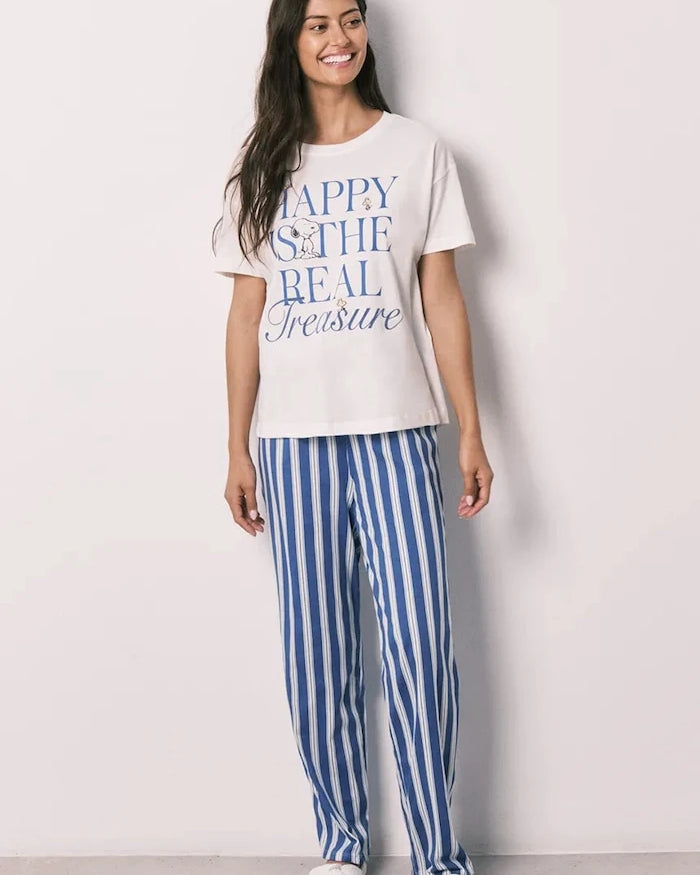 women'secret kadın pamuklu iki parçalı pijama