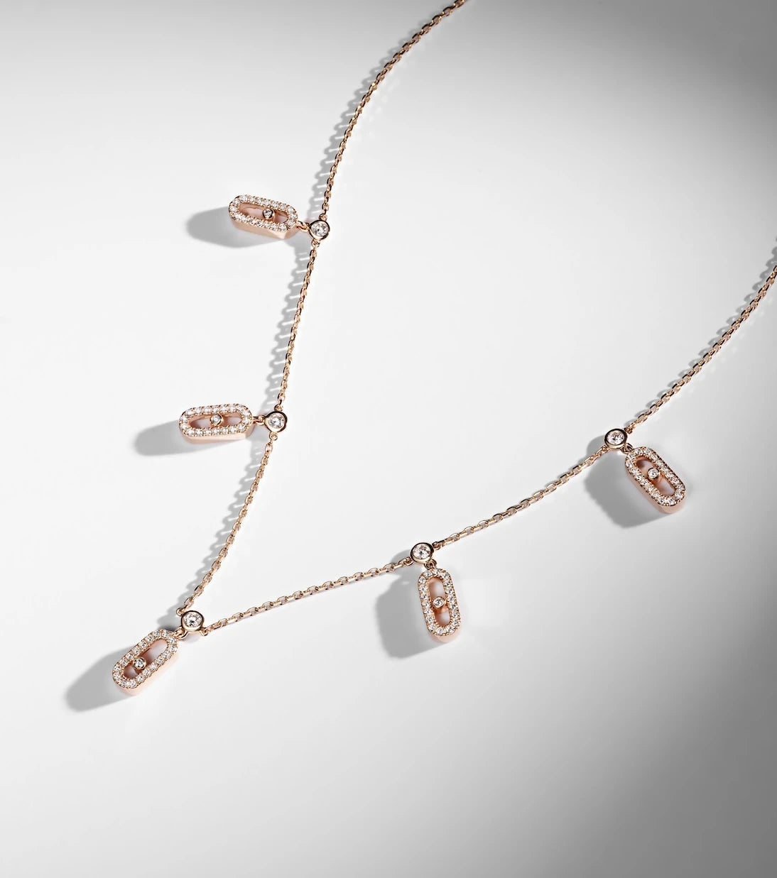 Messika - Move Uno 18kt rose gold choker with diamonds