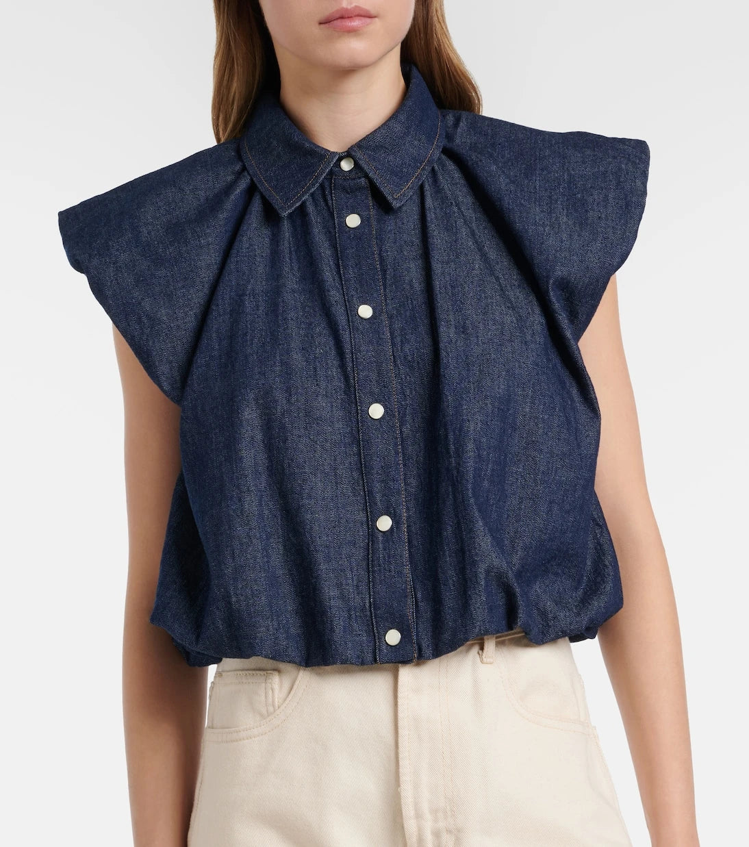 Frame - Shell denim blouse