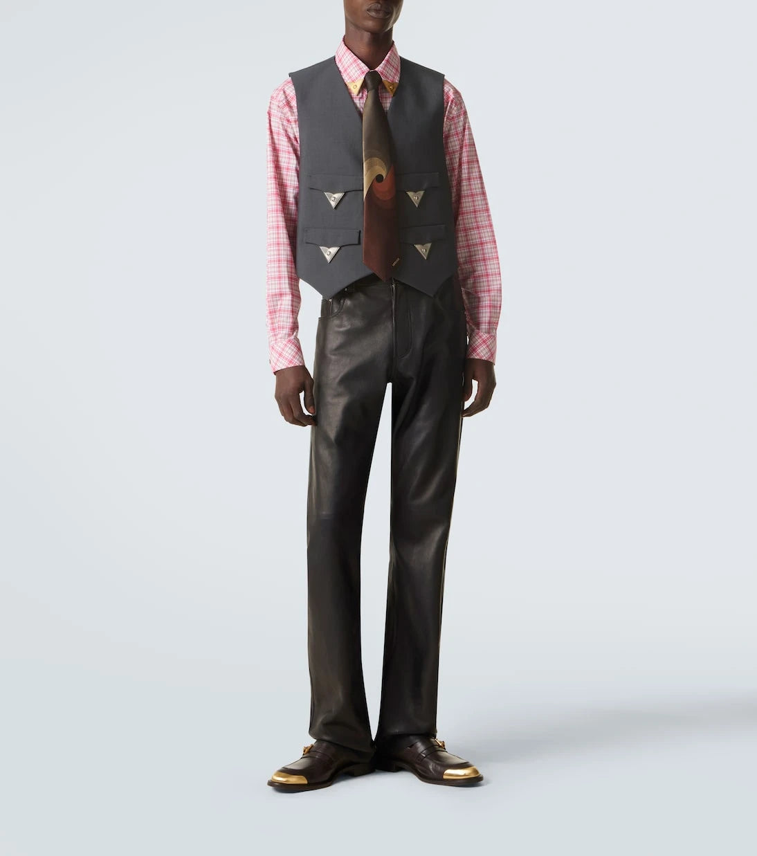 Versace - Embellished wool and mohair vest