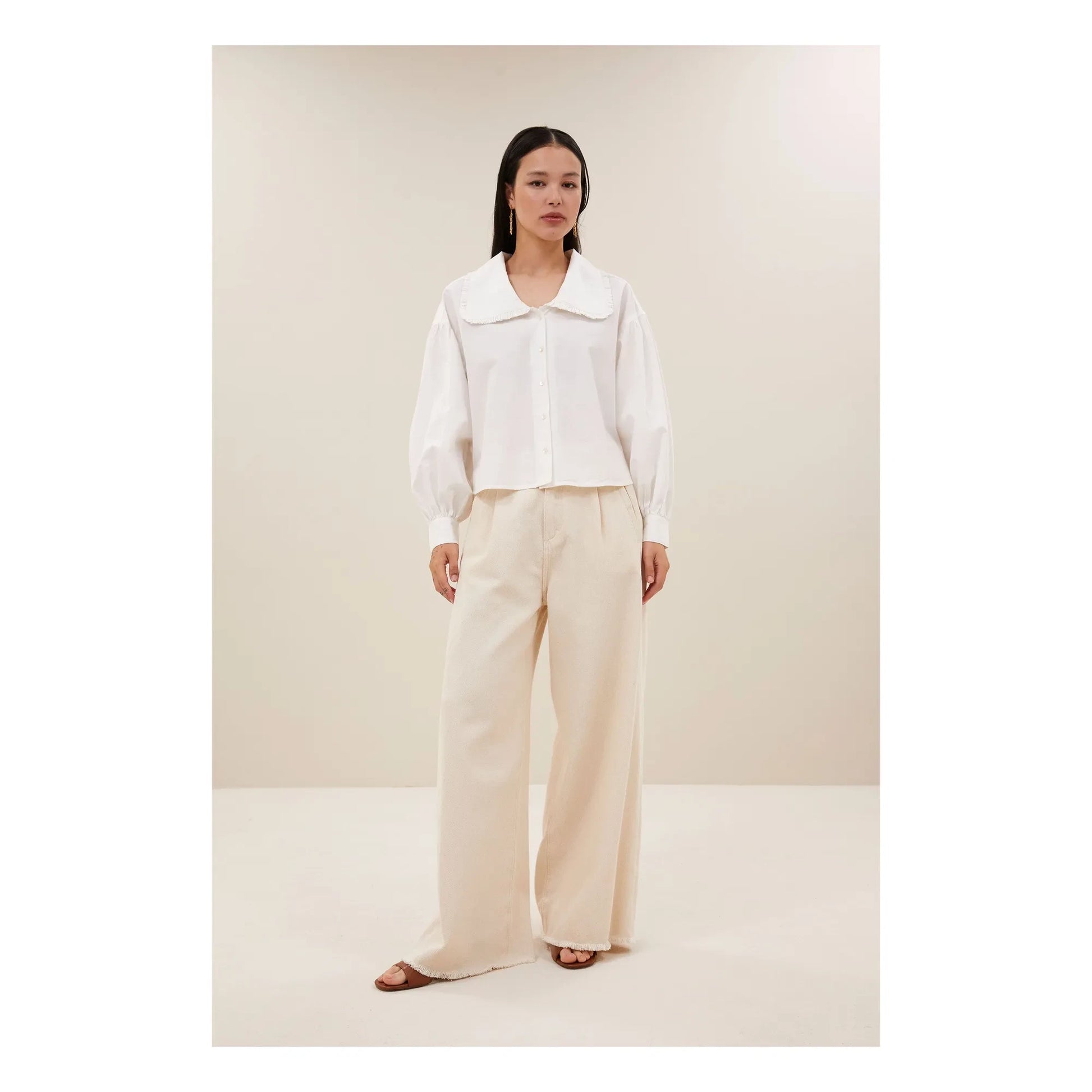 By Bar - Lux Grain Organic Cotton Jeans | Off white