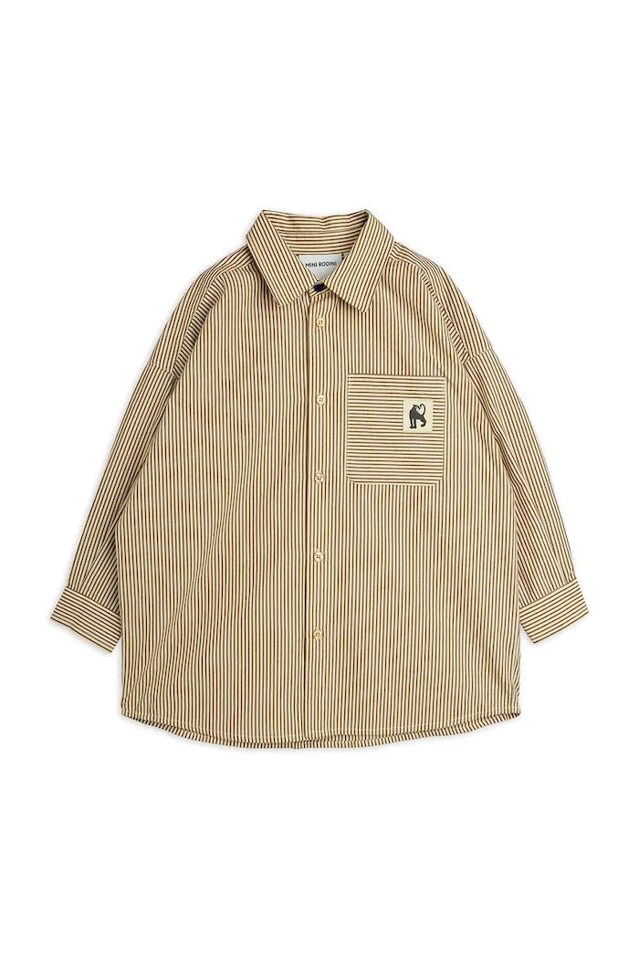 Mini Rodini риза за деца от памук Poplin
