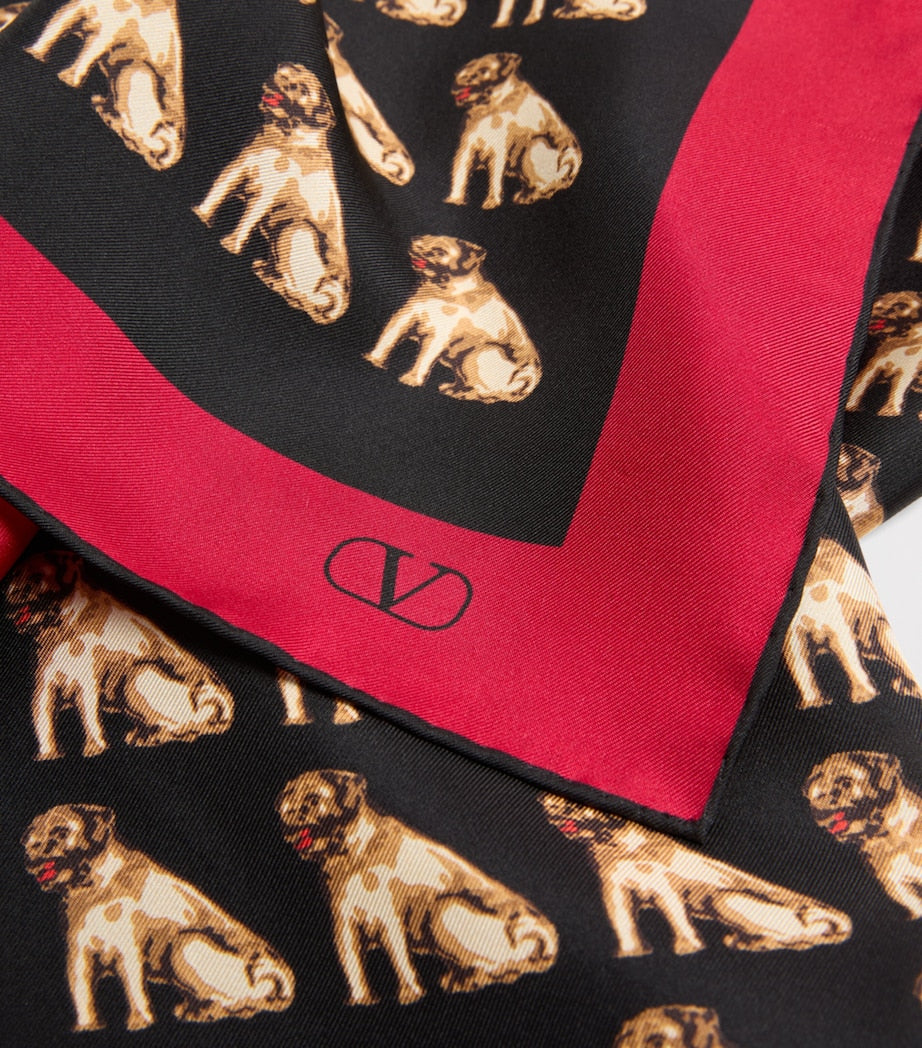 Valentino Garavani Multi Silk Petit Charles Print Scarf